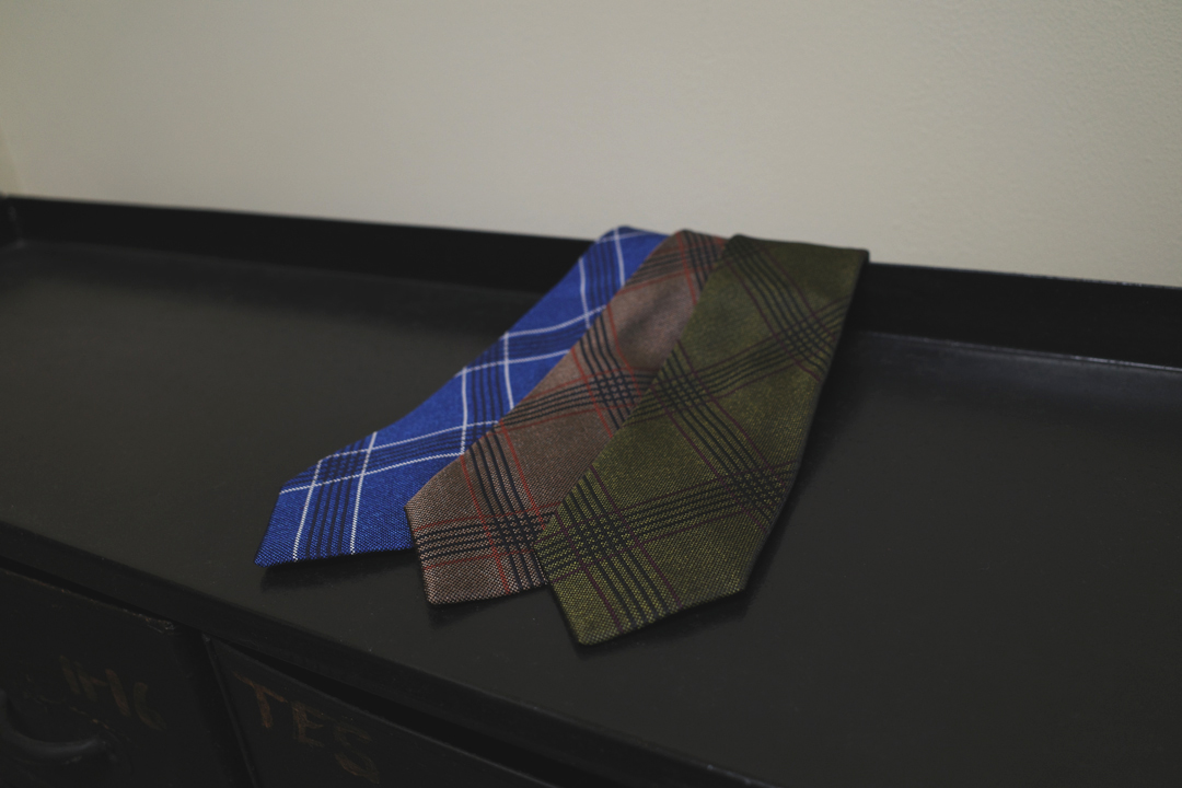 シンプルチェックネクタイ2
