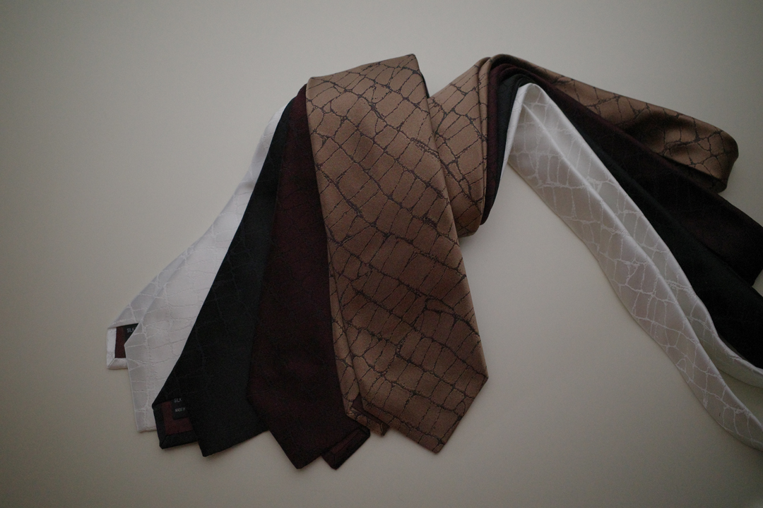 ジャカードクロコネクタイ2