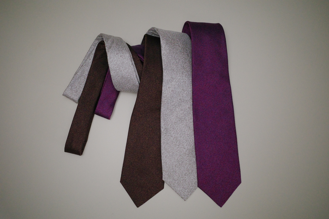 矢羽根メランジネクタイ3